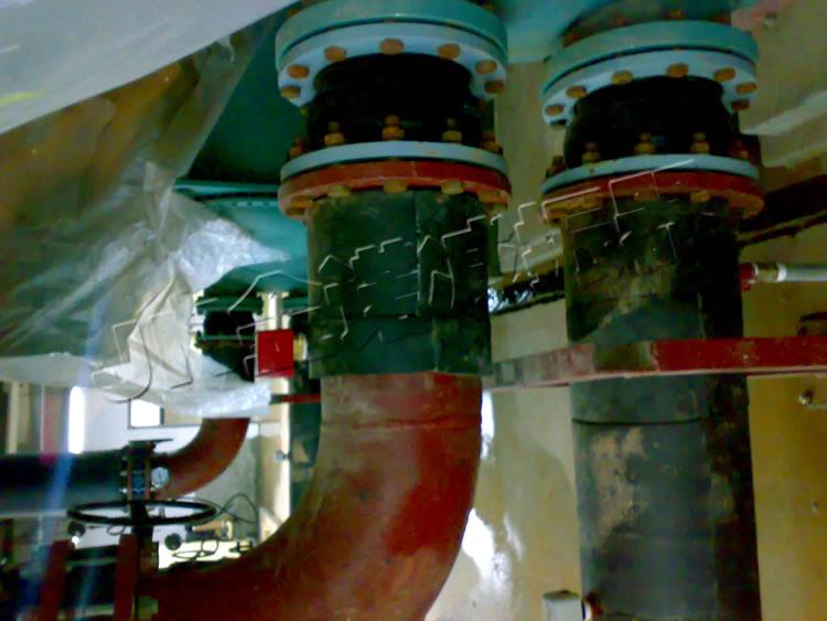 嘉興萬(wàn)達(dá)廣場(chǎng)KXT型可曲撓橡膠軟接頭安裝實(shí)例